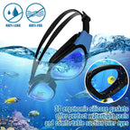 Winline Adult Swimming Goggles,Open Water Goggles Swimming Anti Fog UV Protection No Leakage Clear Vision Easy to Adjust for Adults Men Women Teenagers
