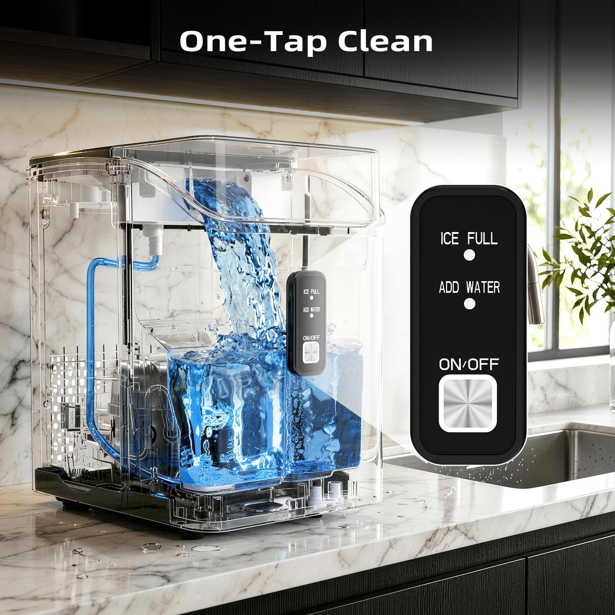 Antarctic Star Nugget Ice Maker Countertop