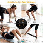 Gritin Resistance Bands, Set of 5 Skin-Friendly Resistance Exercise Band