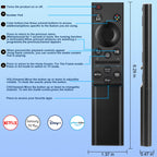 Universal Remote for All Samsung TV Remote, Replacement Compatible with All Samsung LED, LCD, QLED, HDTV, 3D Series Smart TVs (BN59-01259B)