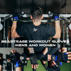 BEAST RAGE Gym Gloves Weight lifting Gloves Training Anti Slip Padded Palm Half Finger Powerlifting Workout Exercise Gloves for Men and Women