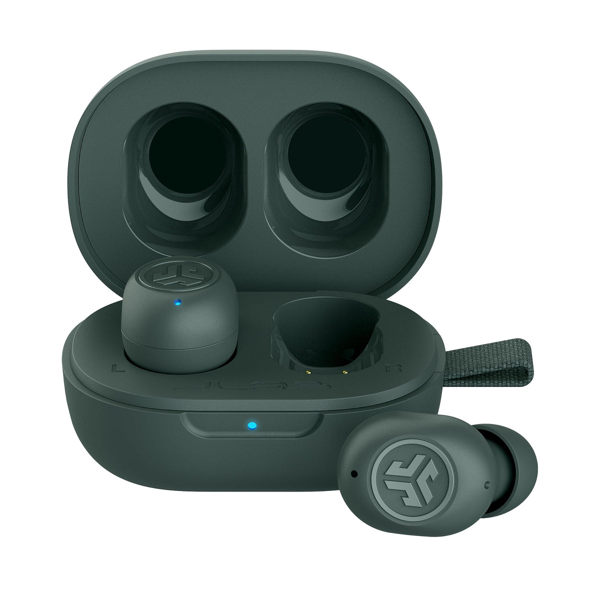JLab JBuds Mini True Wireless Earbuds, Bluetooth Multipoint, Charcoal Black