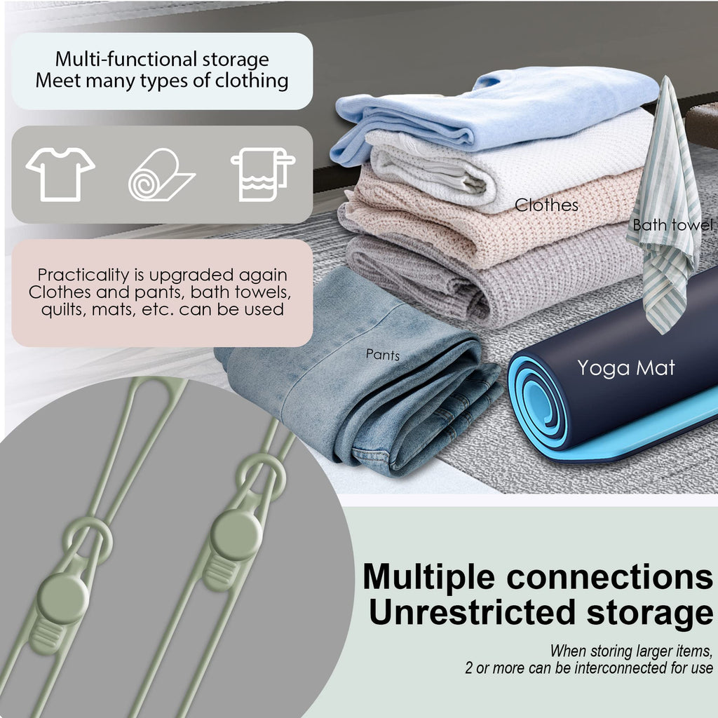 24Pcs Silicone Cable Ties, Cord Organizer Cable Management-Multi