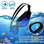 Winline Adult Swimming Goggles,Open Water Goggles Swimming Anti Fog UV Protection No Leakage Clear Vision Easy to Adjust for Adults Men Women Teenagers