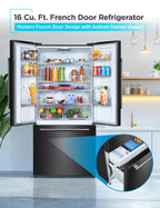 BLACK+DECKER 14 Cu. Ft. Convertible Freezer Refrigerator, Upright Freezer with Glass Shelves, ENERGY STAR rated, Frost Free, BUC1400XB, Black