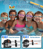 Kids Swimming Goggles for Boys & Girls Aged 6-14, Anti-Fog