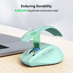 TECKNET Wireless Mouse for Laptop, 4800 DPI Optical Computer Mice with 6 Adjustable Levels, 30 Months Long Battery Life 2.4G Cordless USB Silent Mouse for Notebook, PC, Office Home Work -Grey