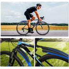 Bike Mudguard Set, Portable Adjustable Road Mountain Bike Bicycle Cycling Tires Front and Rear Mud Guard Fenders for MTB Mountain Road Bike
