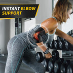 CAMBIVO Elbow Support for Men&Women 2 Pack, Upgraded Tennis Elbow Support Arm Sleeves with Gel Pad and Dual Stabilizers, Elbow Brace for Tennis, Weightlifting