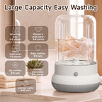 Mini Washing Machine, 3L Compact Small Laundry Washer for Underwear, Socks etc.（White）