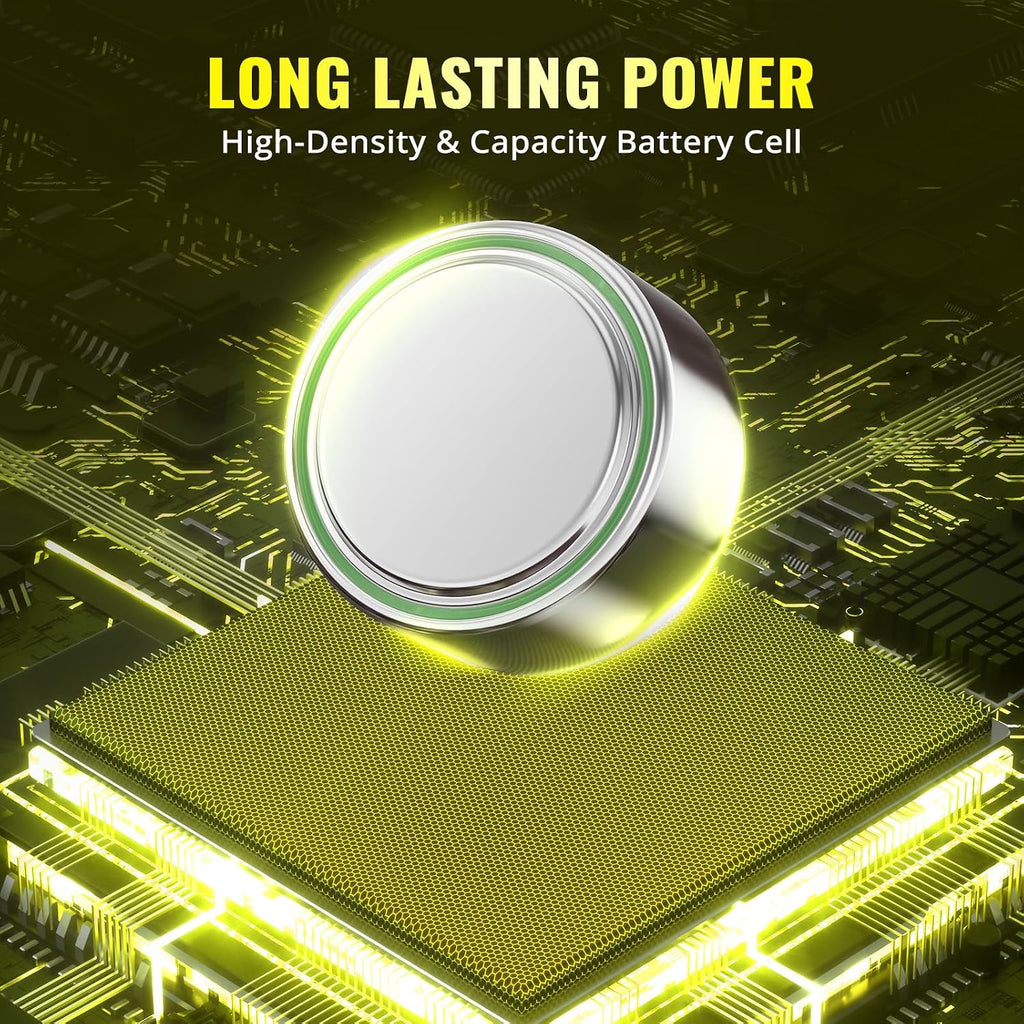 POWEROWL 12 Pcs LR44 Batteries for Christmas decorations, Flashlights, Watches, Bottle Lights