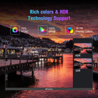 SANSUI 24 Inch Gaming Monitor 200Hz 1Ms FreeSync HDR 110% sRGB FHD 1080P Computer Monitor HDMI DP Ports Eye Care Frameless VESA Mount Cable Management(ES-G24F4L HDMI Cable Included)