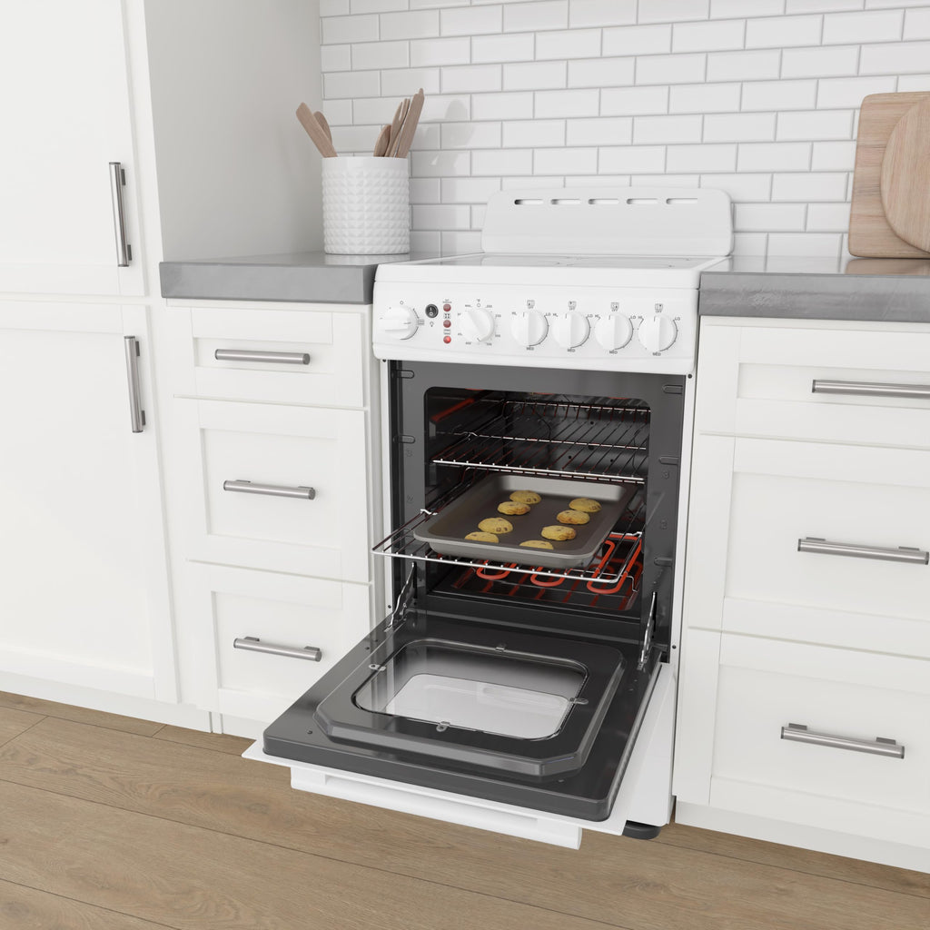 Avanti 20-Inch Freestanding Electric Range with Ceramic Glass Cooktop, in Black (CERU200P1B)