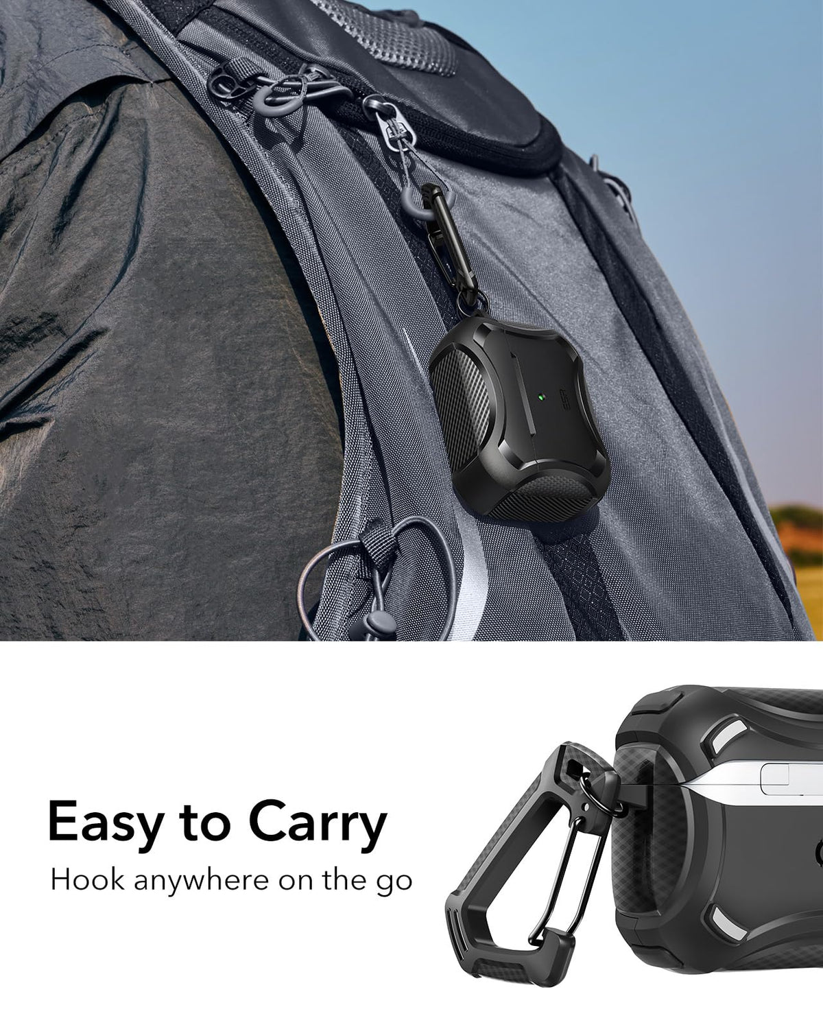 ESR for AirPods Pro 2 Case, Compatible with MagSafe, Navy Blue