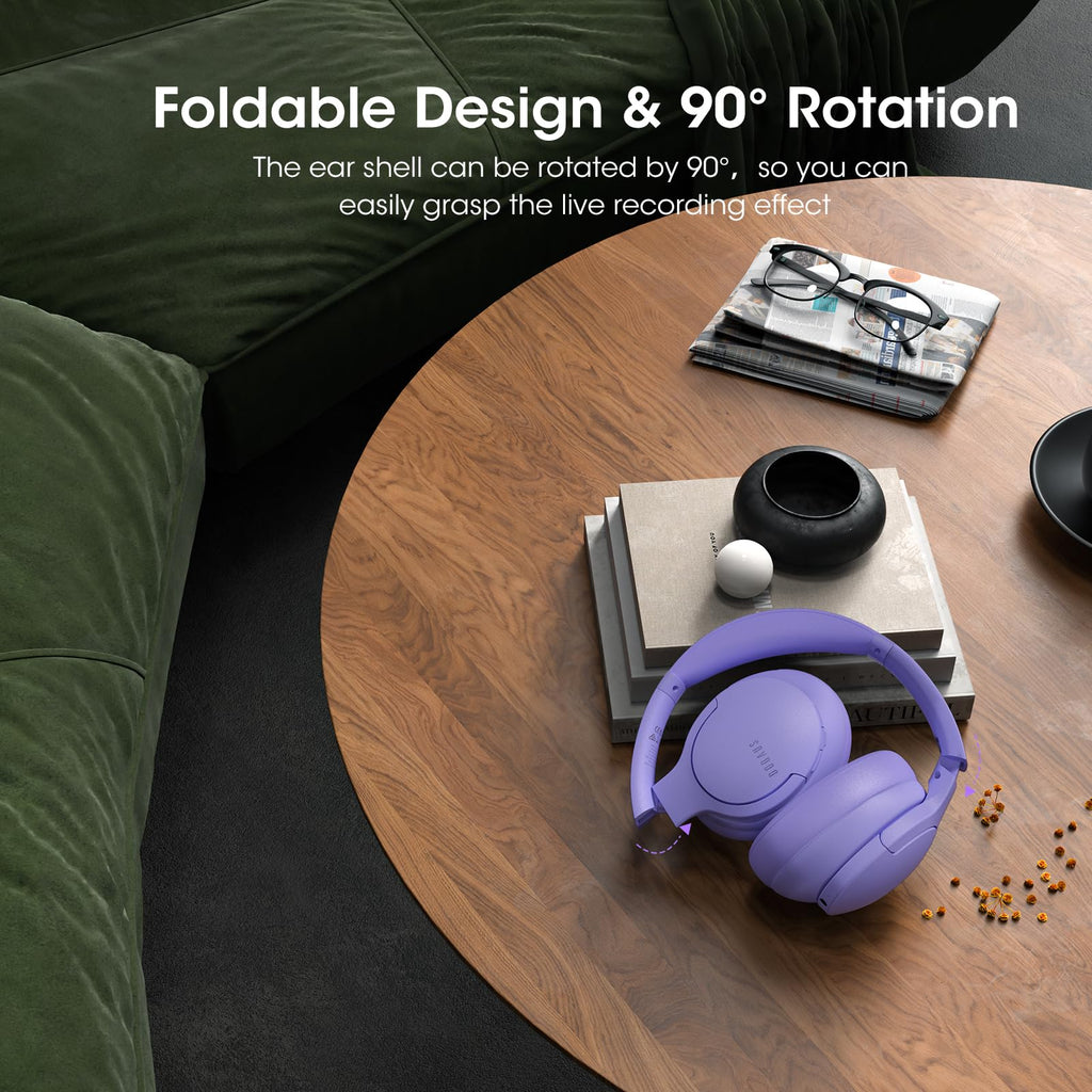 DOQAUS Bluetooth Headphones Over Ear, Headphones Wireless with 90H Playtime