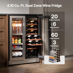 Ca'Lefort 48 Inch Wine & Beverage Refrigerator, 200 Can and 46 Bottle