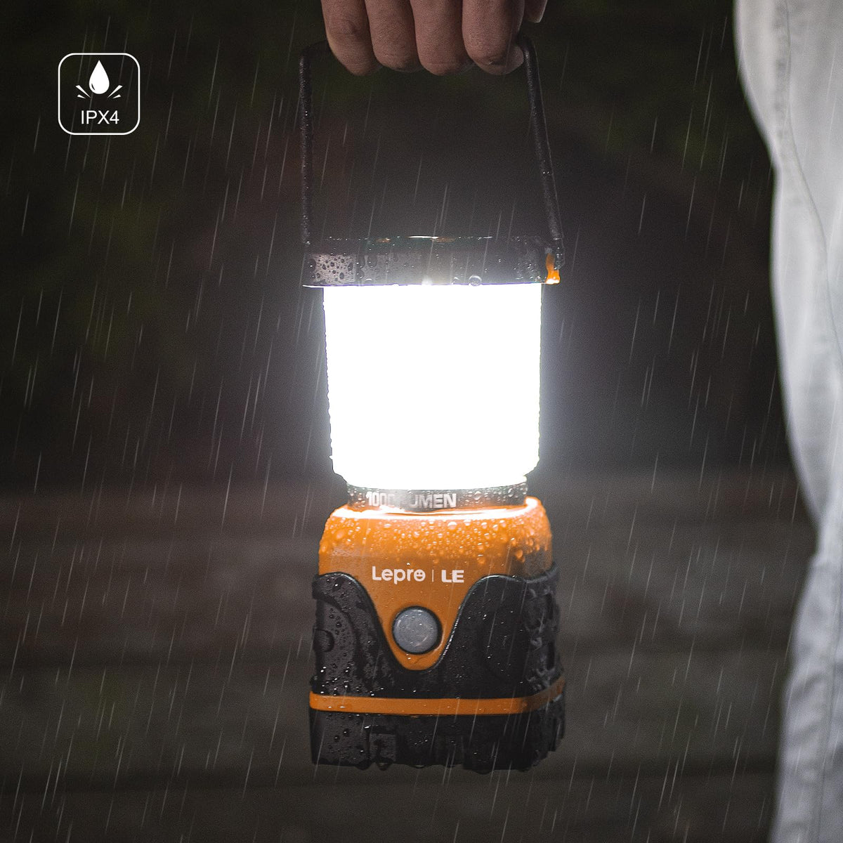 LE Camping Lantern Battery Powered, 1000lm Camping Light, Warm & Cool Lamp