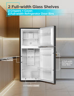 BLACK+DECKER 18.1 Cu. Ft. Top Mount Refrigerator with Ice Maker, BR1810HIMB