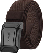 JUKMO Stretch Tactical Belt for Men, Military Work Rigger Hiking 1.5" Elastic Nylon Web Ratchet Quick Release Belt in Gift Box