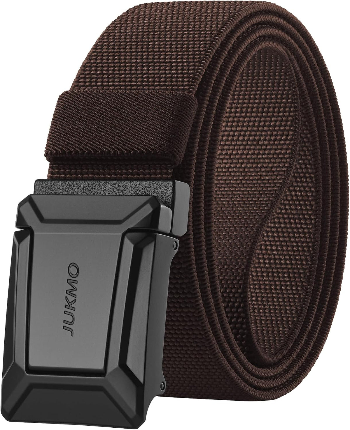 JUKMO Stretch Tactical Belt for Men, Military Work Rigger Hiking 1.5" Elastic Nylon Web Ratchet Quick Release Belt in Gift Box