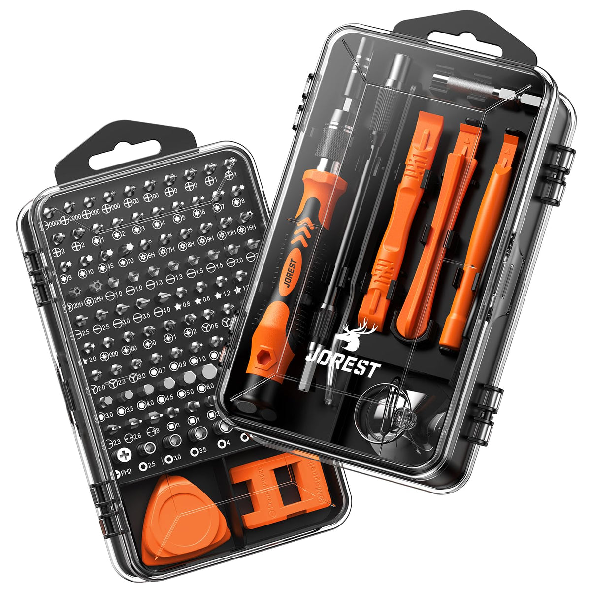 JOREST 24Pcs Precision Screwdriver Set with Torx T1 T2 T3 T5 T6 T8 T9 T15, Triwing Y00, Star P2/P5, Phillips PH00, Mini Repair Tool for PS4, Switch, Ring Doorbell, Xbox, Laptop, Glasses, Watch