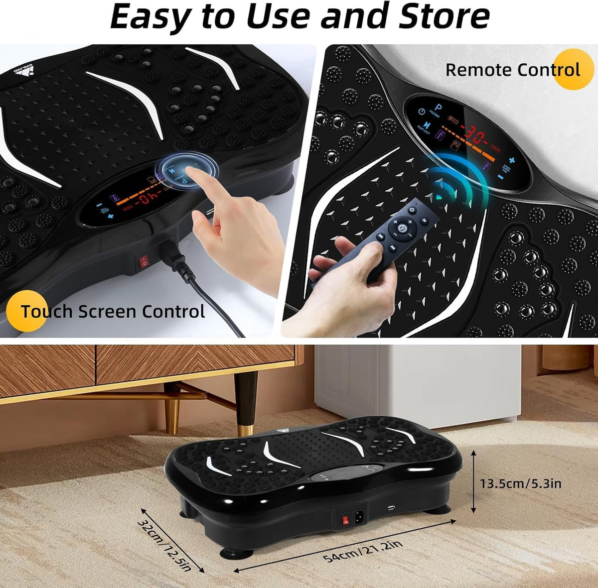EVOLAND Vibration Plate Exercise Machine, Fitness Vibration Trainer