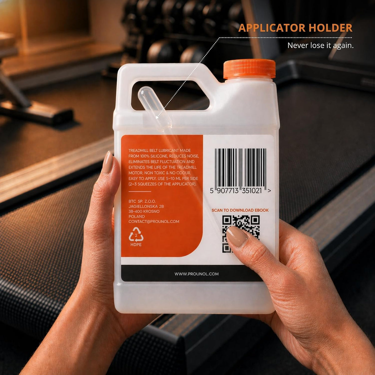 Prounol Treadmill Lubricant Oil - 500 ml - 100% Pure Silicone, Walking Pads