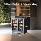 Ca'Lefort 48 Inch Wine & Beverage Refrigerator, 200 Can and 46 Bottle