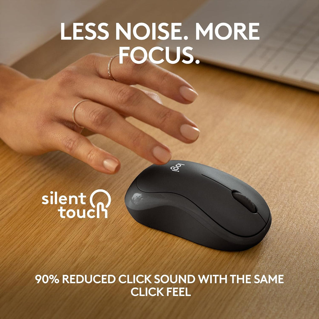 Logitech M240 Silent Bluetooth Mouse, Wireless, Compact