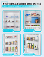 BLACK+DECKER 14 Cu. Ft. Convertible Freezer Refrigerator, Upright Freezer with Glass Shelves, ENERGY STAR rated, Frost Free, BUC1400XB, Black