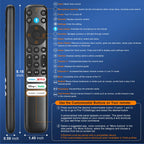 Only for TCL Google TV Remote Control Replacement, Responsive, No Setup