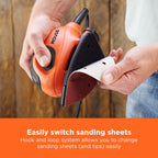 BLACK+DECKER Mouse 55W Detail Sander, BEW230-GB