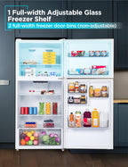 BLACK+DECKER 18.1 Cu. Ft. Top Mount Refrigerator with Ice Maker, BR1810HIMB