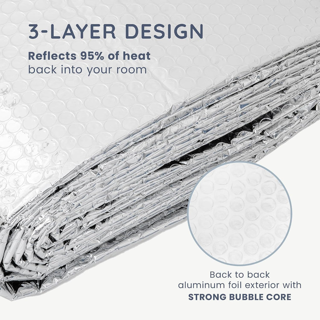 CUQOO Radiator Foil Reflector Roll 5m x 60cm | Thermal Insulation Foil