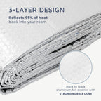 CUQOO Radiator Foil Reflector Roll 5m x 60cm | Thermal Insulation Foil