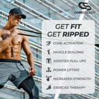 Coresteady Pull Up Bands & Resistance Bands - Heavy Duty Loop Band for Men & Women - Build Fit Power & Muscle - Training, Fitness Assist Pull Ups & Gym Exercise