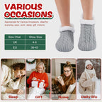 Niorasen Fluffy Slipper Socks Women Men, Winter Gift for Her, UK 4-9