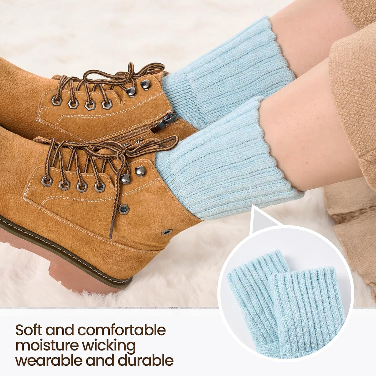 Niorasen Women's Thermal Socks, 3 Pairs Full Cushioned, Cosy Gift Winter