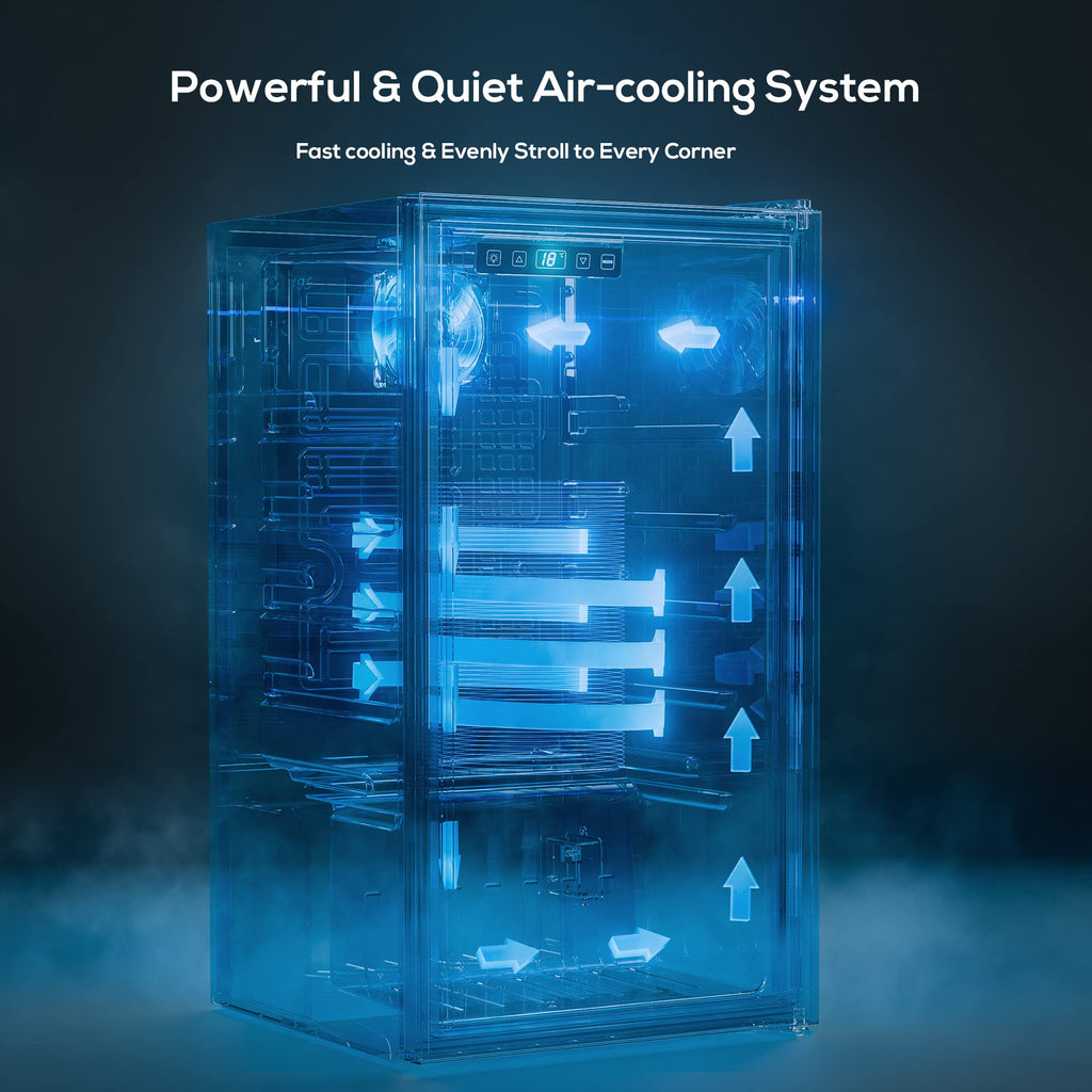 Beverage Refrigerator, 2.47 Cu.Ft Mini Fridge Beverage Cooler