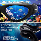 Winline Adult Swimming Goggles,Open Water Goggles Swimming Anti Fog UV Protection No Leakage Clear Vision Easy to Adjust for Adults Men Women Teenagers
