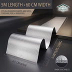 Radiator Foil Reflector Roll 5m x 60cm – Heat Reflective Radiator Foil Panels and Insulation Sheet – Radiator Reflector Foil for Behind Radiators – Thermal Radiator Insulation Includes Sticky Pads