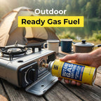 Straame Camping Gas Cartridges 227g, Portable Push-Fit Canisters, Pack of 8