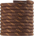 CCSOFTIME Round Work Boot Laces - Heavy Duty, Thick Replacement Laces for Men, Women, Adults - Walking, Hiking, Steel Toe, Safety, Hunting Boots