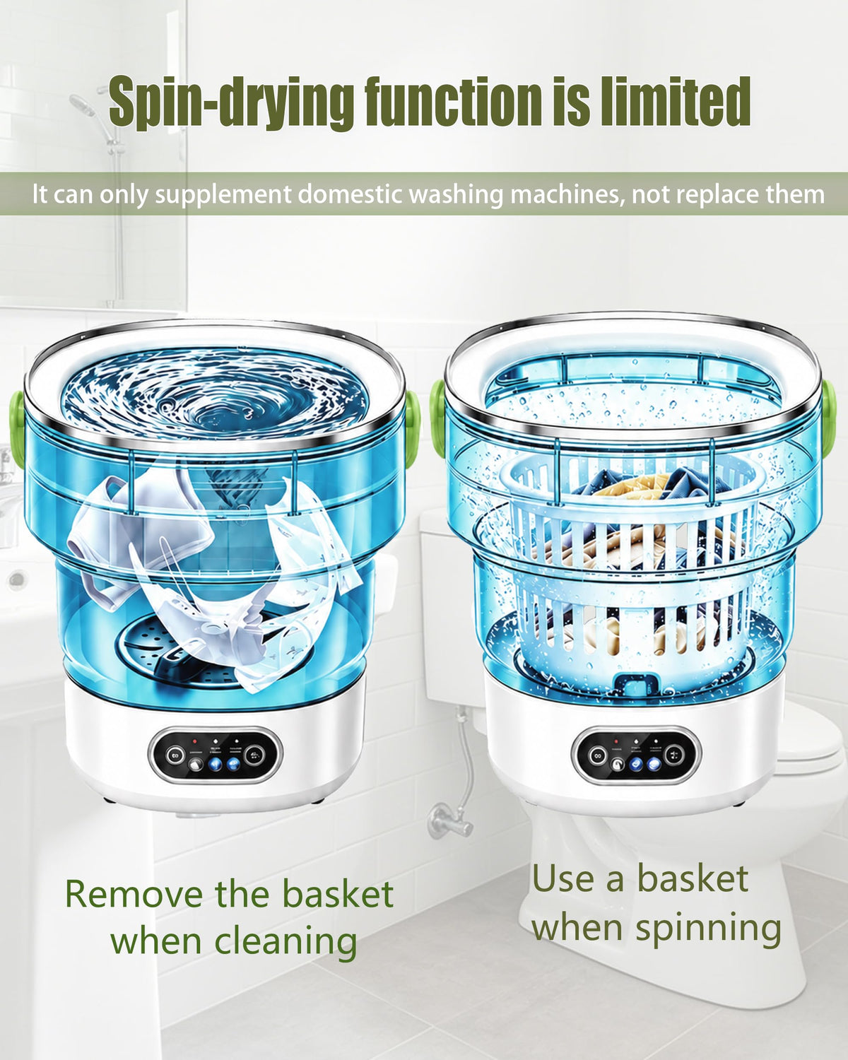 20L Mini Portable Washing Machine,Portable Washer Mini Lavadora Portatil