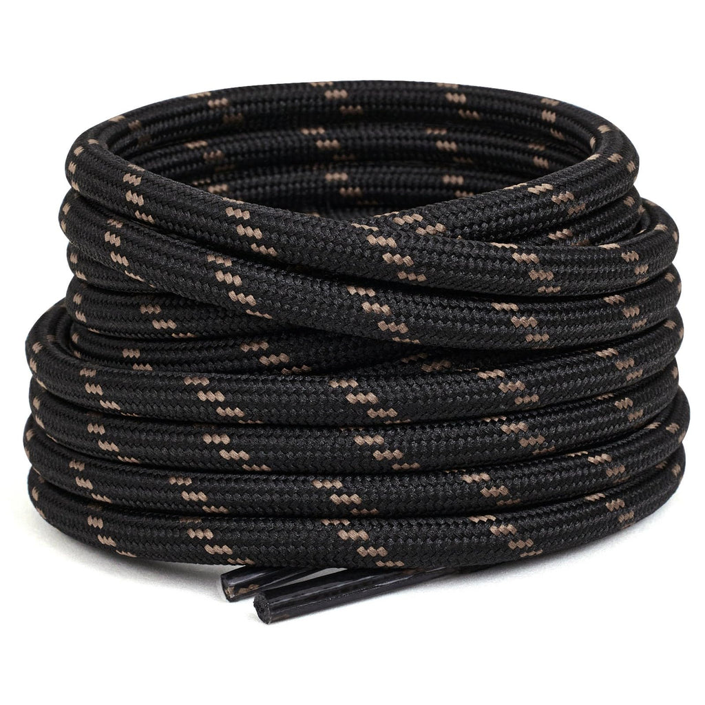 Stepace 2 Pairs Round Heavy Duty Boot Laces for Hiking and Work Boots