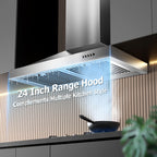 Wall Mount Range Hood 30 inch, 900 CFM Stainless Steel Kitchen Hood