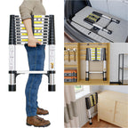 Telescopic Ladder, 3.2M Stainless Steel Loft Ladder, Ladders Extendable