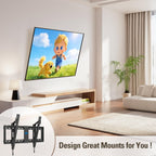 Mounting Dream Tilting TV Wall Mount for Most 37-90 Inch TVs up to 132lbs