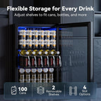 Beverage Refrigerator, 2.47 Cu.Ft Mini Fridge Beverage Cooler