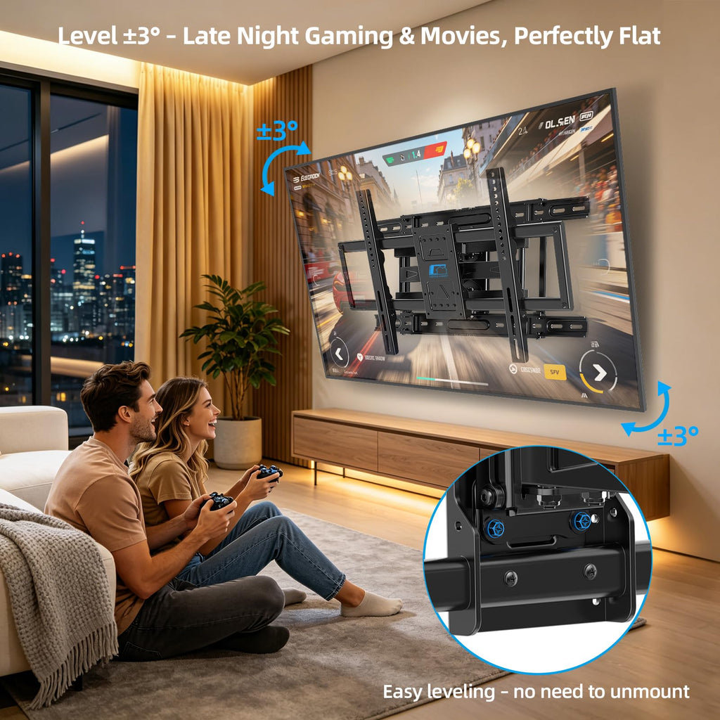 HOME VISION Heavy Duty Tilt TV Wall Mount for 32-86 Inch Flat/Curved Screen